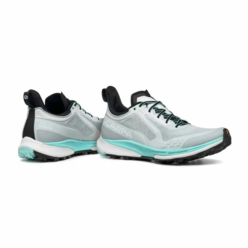 Scarpa Golden Gate Kima RT Women's Trail Running Shoe in Light Gray/Aruba Blue-2